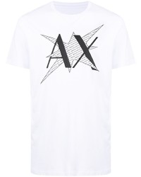 Armani Exchange Logo Print Crewneck T Shirt