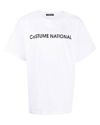 costume national contemporary Logo Print Detail T Shirt