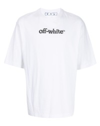 Off-White Logo Print Drop Shoulder T Shirt