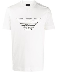 Emporio Armani Logo Print Jersey T Shirt