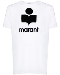 Isabel Marant Logo Print Linen T Shirt