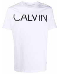 Calvin Klein Logo Print Organic Cotton T Shirt