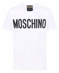 Moschino Logo Print Organic Cotton T Shirt