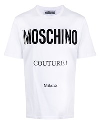 Moschino Logo Print Organic Cotton T Shirt