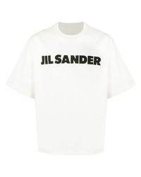 Jil Sander Logo Print Round Neck T Shirt