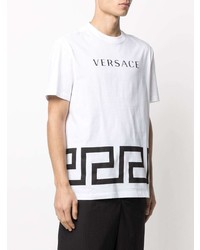 Versace Logo Print Short Sleeve T Shirt