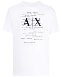 Armani Exchange Logo Print Short Sleeve T Shirt