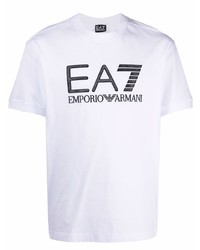 Ea7 Emporio Armani Logo Print Short Sleeve T Shirt