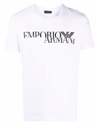 Emporio Armani Logo Print Short Sleeve T Shirt