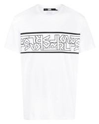 Karl Lagerfeld Logo Print Short Sleeve T Shirt
