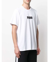 Puma Logo Print Short Sleeved T Shirt