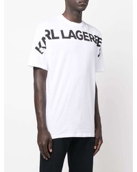 Karl Lagerfeld Logo Print Short Sleeved T Shirt