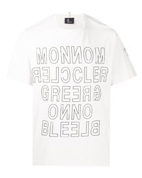 MONCLER GRENOBLE Logo Print Short Sleeved T Shirt