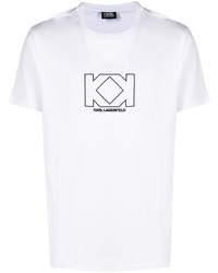 Karl Lagerfeld Logo Print Short Sleeved T Shirt