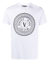 VERSACE JEANS COUTURE Logo Print Short Sleeved T Shirt