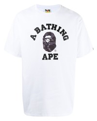 A Bathing Ape Logo Print Short Sleeved T Shirt