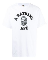 A Bathing Ape Logo Print Short Sleeved T Shirt