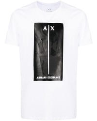 Armani Exchange Logo Print Short Sleeved T Shirt