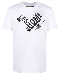 Les Hommes Logo Print Short Sleeved T Shirt