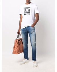 7 For All Mankind Logo Print T Shirt