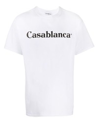 Casablanca Logo Print T Shirt