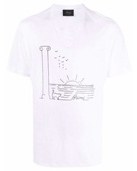Brioni Logo Print T Shirt
