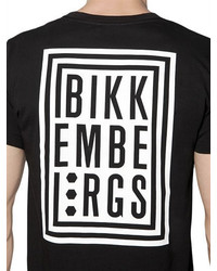 Bikkembergs Logo Printed Cotton Jersey T Shirt