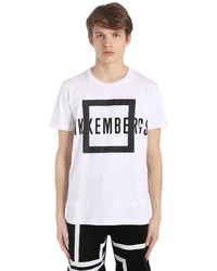 Bikkembergs Logo Printed Cotton Jersey T Shirt