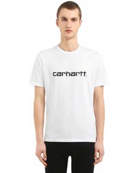 Carhartt Logo Printed Cotton Jersey T Shirt