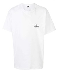 Stussy Logo Printed Cotton T Shirt