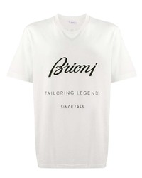 Brioni Logo Printed T Shirt