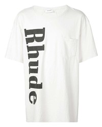 Rhude Logo Printed T Shirt