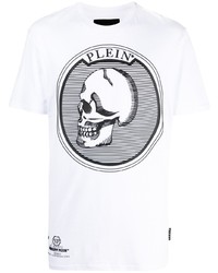 Philipp Plein Logo Skull Print T Shirt