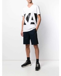 Karl Lagerfeld Logo V Neck T Shirt