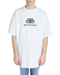 Balenciaga Longline Logo T Shirt