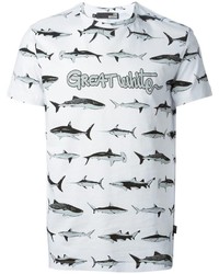 Love Moschino Shark Print T Shirt