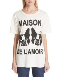 Gucci Maison De Lamour Dog Print Cotton Jersey Tee