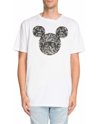 Marcelo Burlon County of Milan Marcelo Burlon Snake Print Mickey Mouse Graphic T Shirt