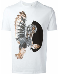 Neil Barrett Mechanical Owl Print T Shirt