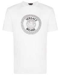 Versace Medusa Logo Print T Shirt