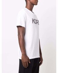 Michael Kors Michl Kors Striped Logo T Shirt