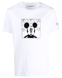 Iceberg Mickey Mouse Print T Shirt