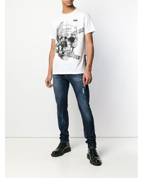 Philipp Plein Microstud Tape Skull T Shirt