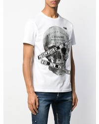 Philipp Plein Microstud Tape Skull T Shirt