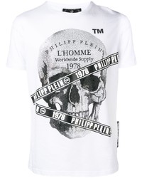 Philipp Plein Microstud Tape Skull T Shirt