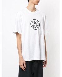 Oamc Mono Graphic Print Cotton T Shirt