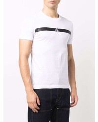 Calvin Klein Jeans Monogram Print Cotton T Shirt