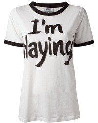 Moschino Cheap & Chic Im Playing Print T Shirt