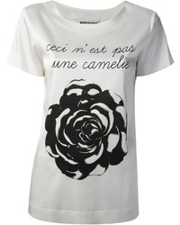 Moschino Rose Print T Shirt