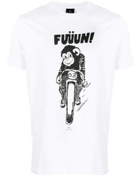 PS Paul Smith Motorcycle Monkey Print T Shirt